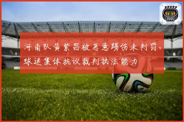 河南队黄紫昌被恶意踢伤未判罚，球迷集体抗议裁判执法能力